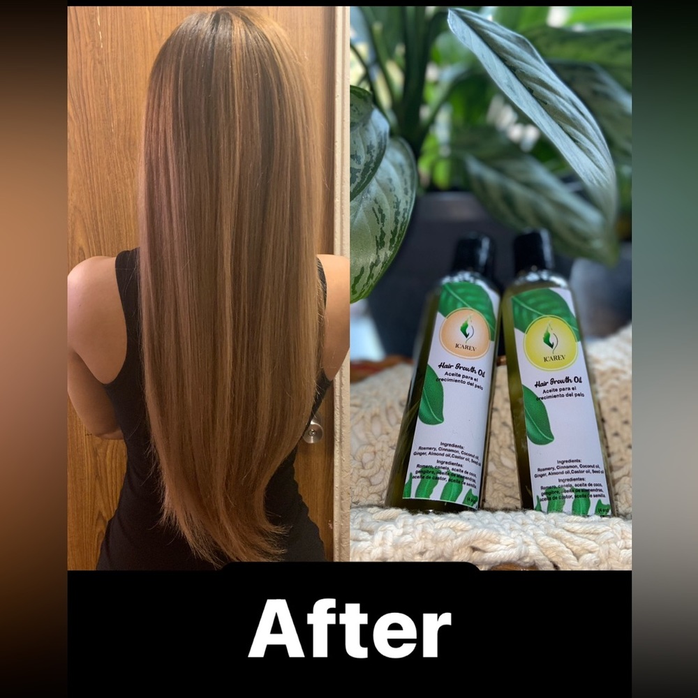 Organic hair growth oil.